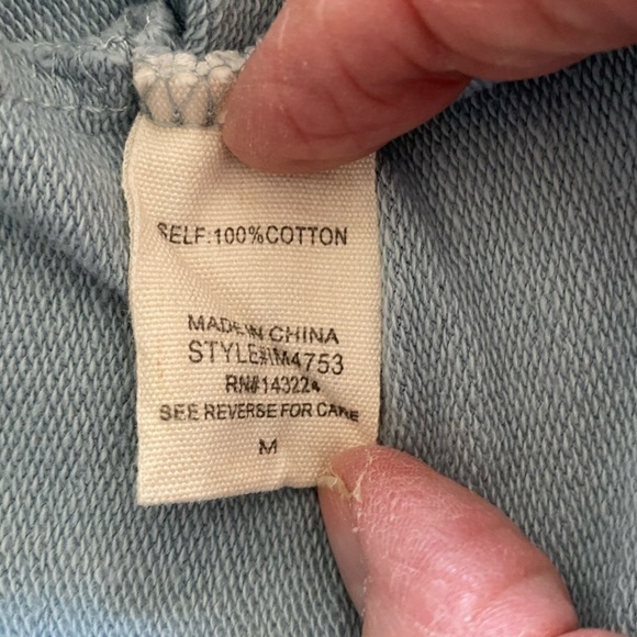 Illa Illa Cropped Hoodie Light Blue Size Medium - Picture 9 of 10